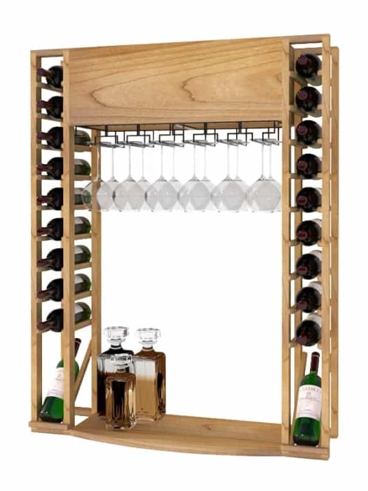 Classic Series 20-bottle Arch with display and glass rack - LVG