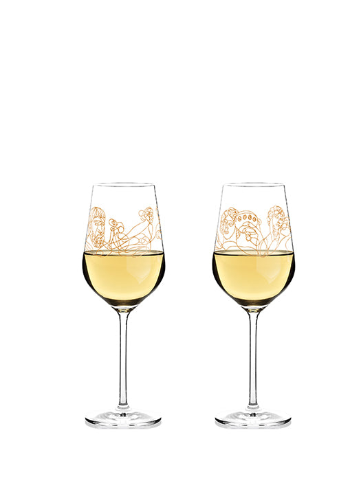 Set of 2 White Wine Glasses Sagngold - Ritzenhoff