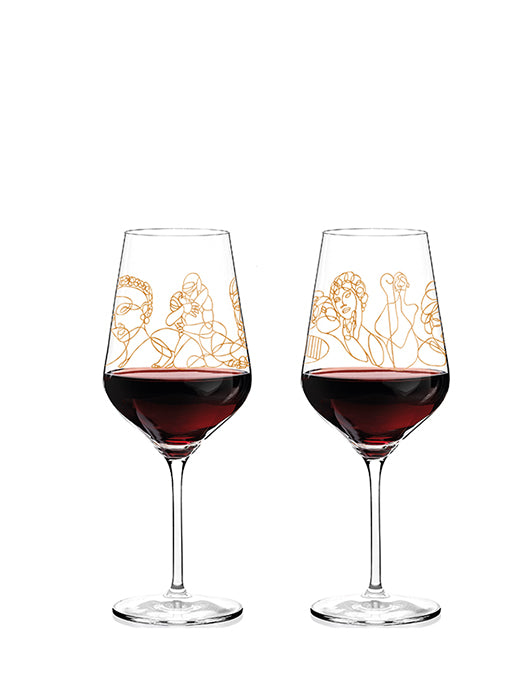 Ens. de 2 verres à vin rouge Sagngold - Ritzenhoff