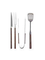 Barbecue Set (4-Piece with Leather Case)- Laguiole en Aubrac
