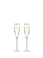 Ensemble de 2 flûtes à Champagne doré - Viski