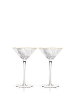 Meridian Crystal Martini Glasses Set Of 2 - Viski