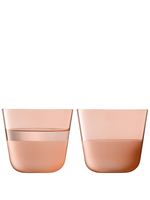 Tumblers 260ml Arc Contrast CORAL (Set of 2)- LSA