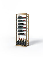 Support avec tablettes en verre et présentoir pour 16 bouteilles, Série Classic - LVG
