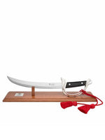 Sabre à champagne Mac Mehon avec manche noir et socle - Claude Dozorme