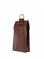 Brown double bottle wine tote - Viski