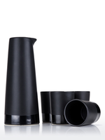 Black Ceramic Sake Set (5 pieces) - Visky