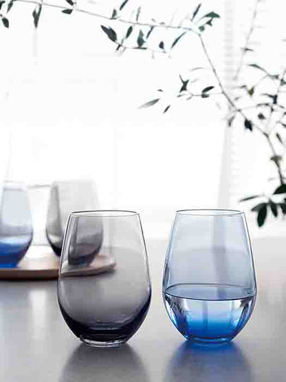 Tumbler Water Glass 12 oz Blue - Toyo Sasaki