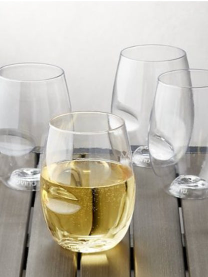 Box of 4 white wine Polymer glasses - Govino