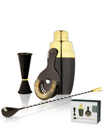 Set of 4 Bar Tools in 2 tones- Viski