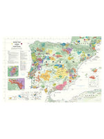 Carte Viticole de la Péninsule ibérique - True