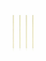 Set of 4 gold straws 8.5in - Viski