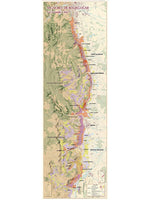 Wine map Vineyard of Burgundy