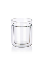 2 Twin double wall glasses