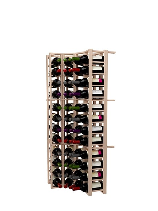 Wine rack 48 bottles (Curved Corner)- Vinum Rack