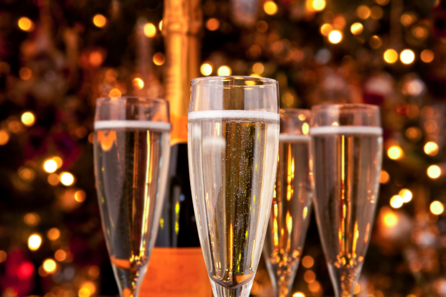 Verres à champagne et vins mousseux
