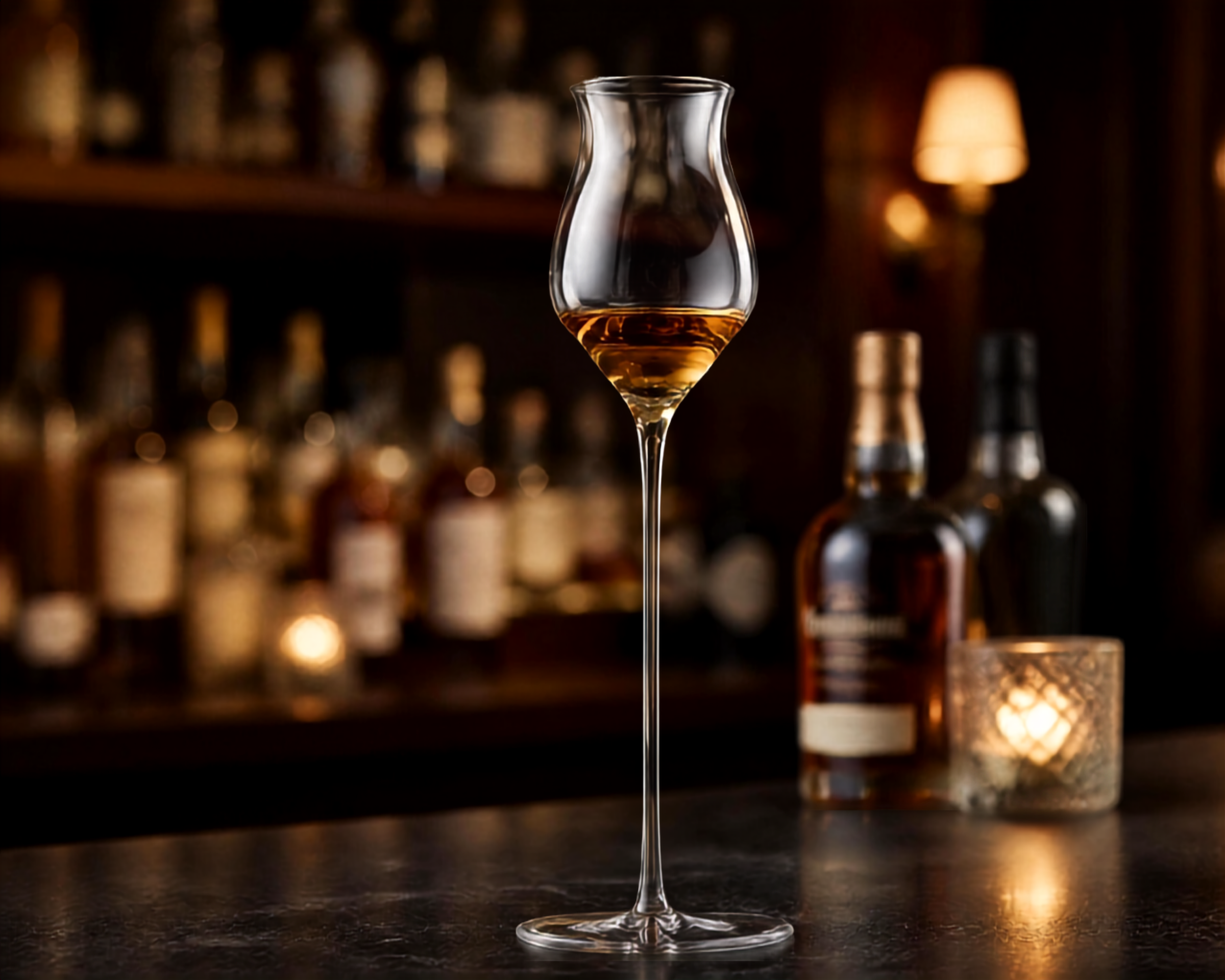 Verres à grappa et eau de vie