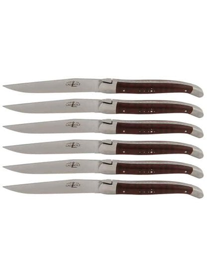 6 Snakewood table knives – Forge de Laguiole