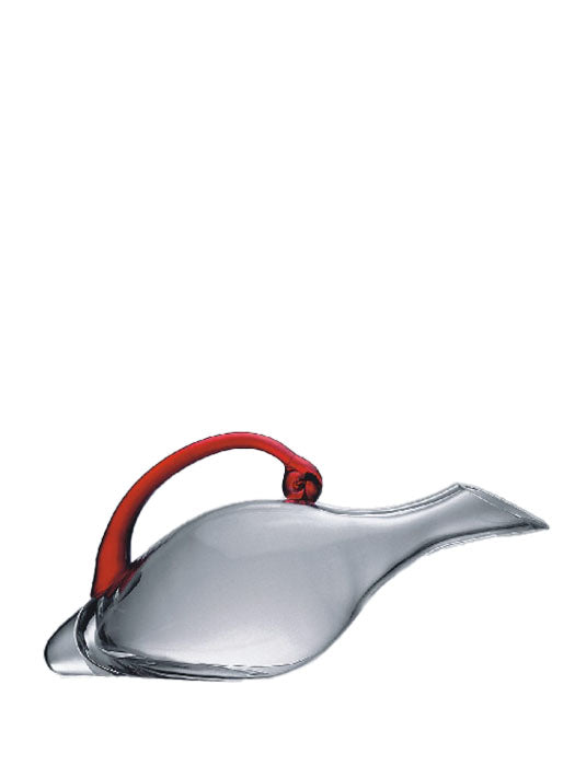 Duck decanter red handle - Eisch