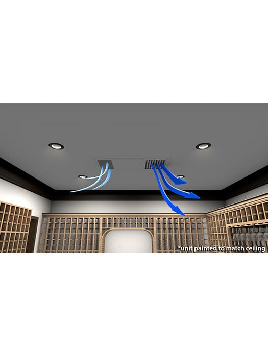 Wine Cellar Cooling Unit Mini Ceiling Mount Advanced - WhisperKOOL