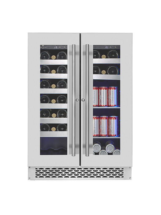 Beverage center 2 zones, Titanium serie - Wine Cell'R