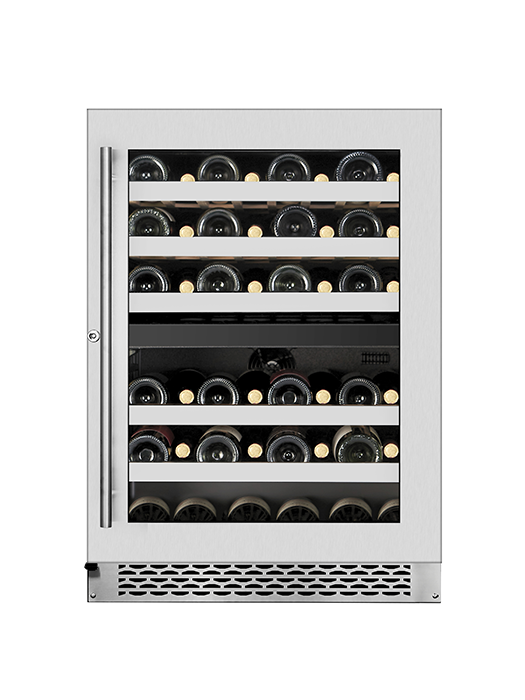 Cellier 46 Bouteilles 2 zones inox - Wine Cell'R