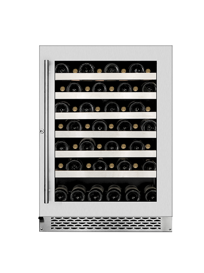 Cellier 54 Bouteilles 1 zone inox, série Titanium - Wine Cell'R