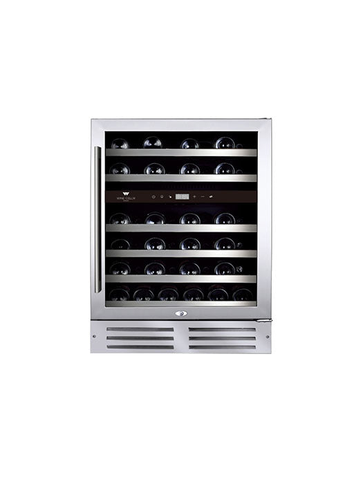 Cellier 46 Bouteilles 2 zones inox - Wine Cell'R