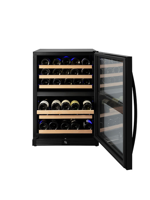 Cellier 46 bouteilles porte vitrée (2 zones de température)- Vinum