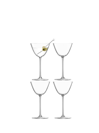 Ens. 4 verres à martinis Borough - LSA