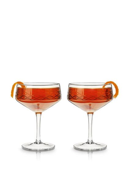 Set of 2 Cocktail Coupes Glasses Admiral- Viski