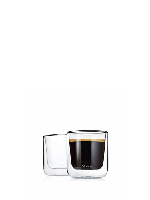 Set of 2 coffee glasses Nero - Blomus