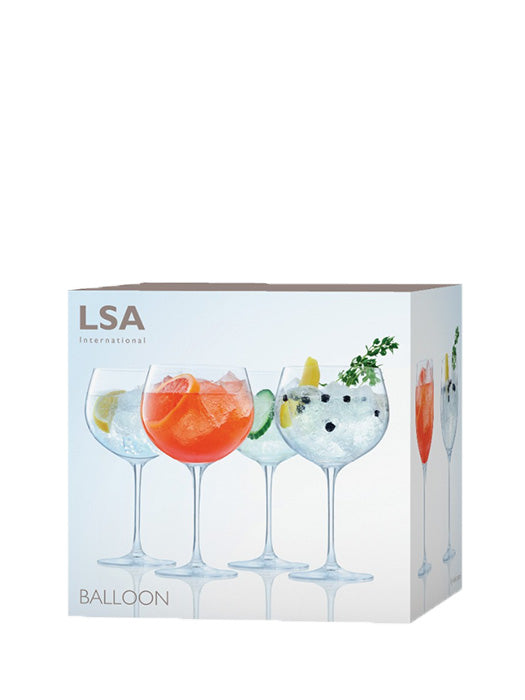 Set of 4 Gin Balloon Glasses - LSA