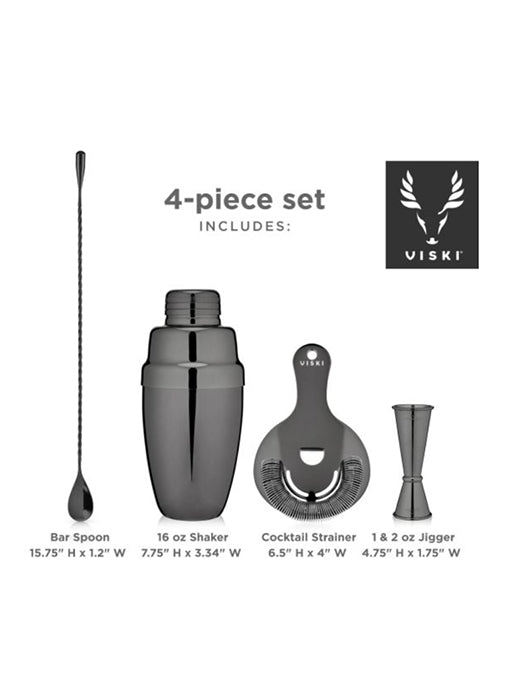 Gunmetal Mixology Set - Viski