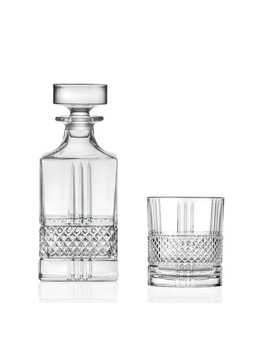 Set of 6 Old Fashioned glasses and 1 carafe