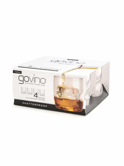 Boîte de 4 verres à whisky en polymère – Govino