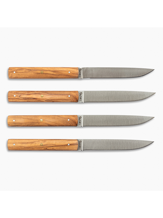 Set of 4 Steak Knives (Olivewood) - Hazaki