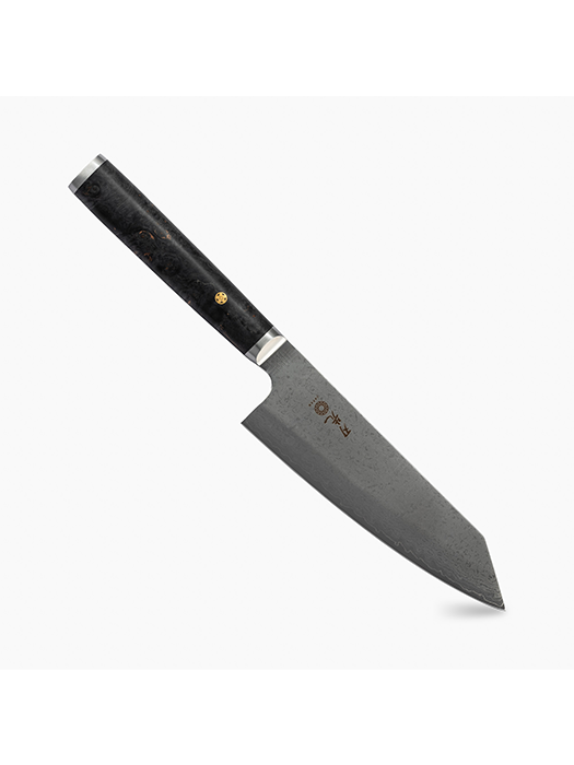 Santoku Multi-Purpose Knife (Black) Pro Series -Hazaki 