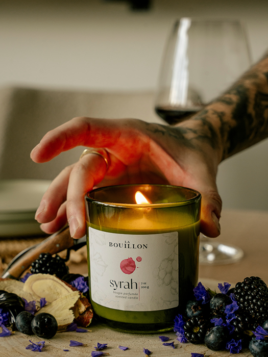 Syrah Candle - La Bouillon