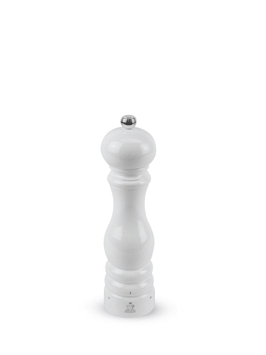 Pepper Mill in White Lacquered Wood 22 cm – Peugeot