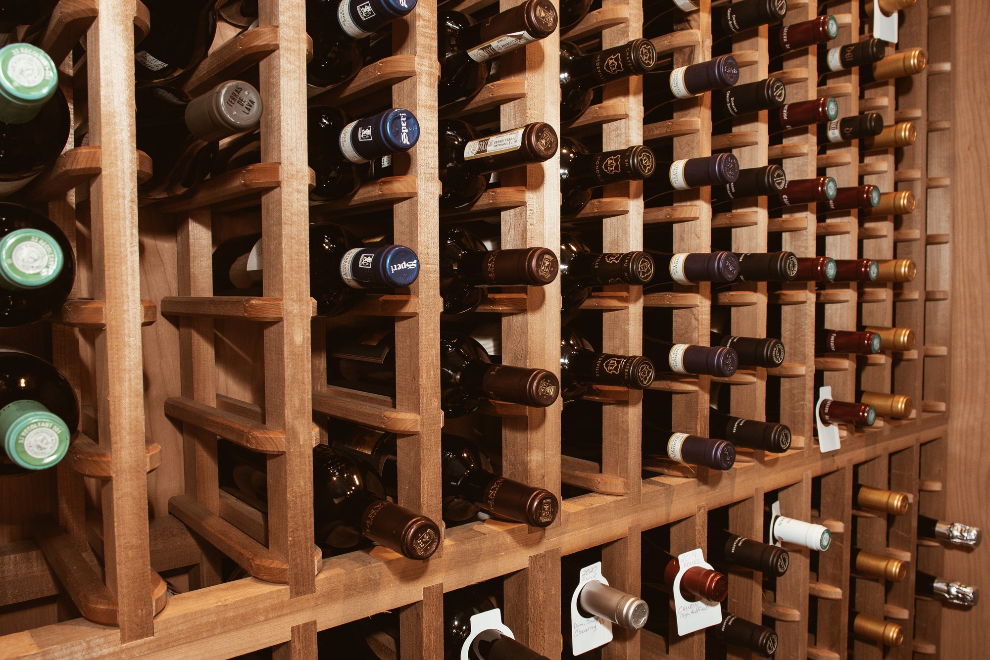 Classic Series 24-bottle rack with display - LVG