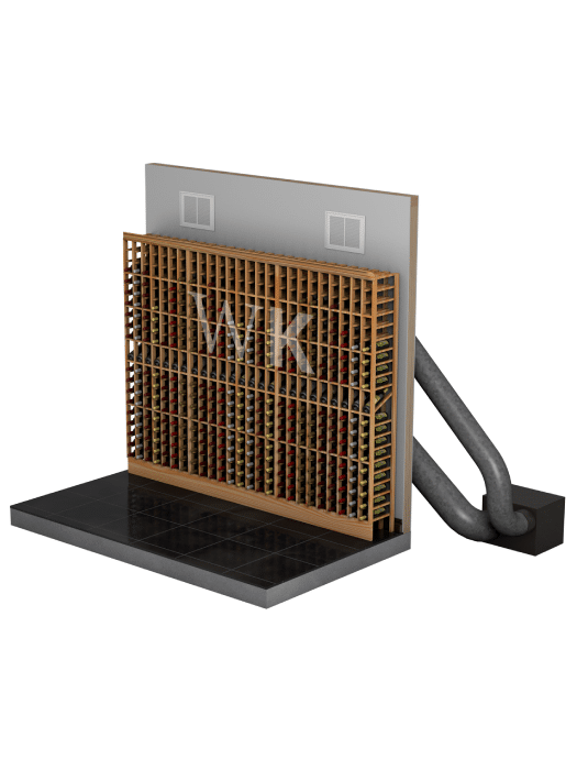 Wine cellar cooling unit 4000 WhisperKool Ducted Platinum Split Series H.E.