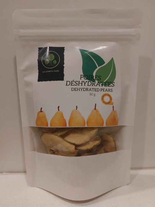 Poires Bartlett déshydratées (60 g) - Arida