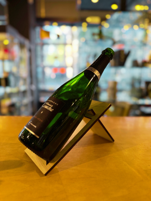 Wooden table display for 1 bottle - Vinum Design