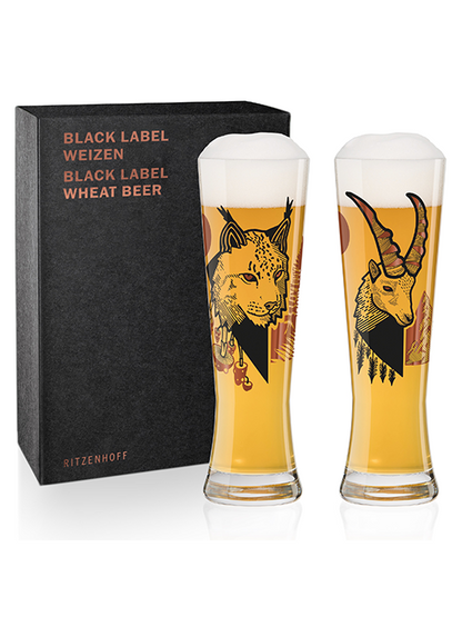Ens. 2 verres à bière -Daniel Fatemi 2020- Black Label- Ritzenhoff