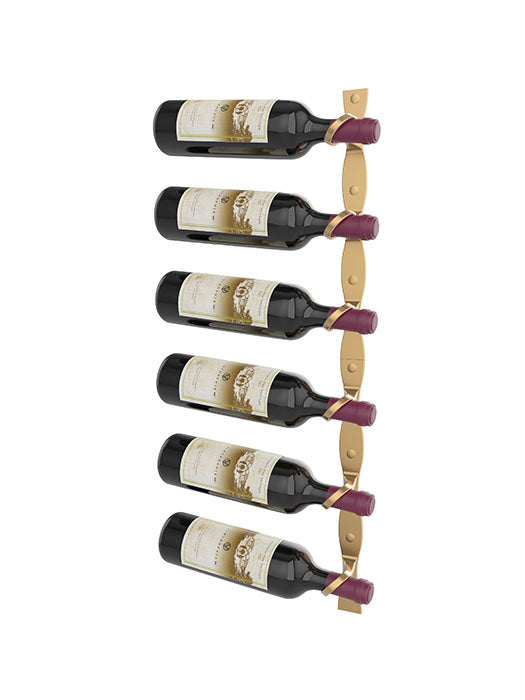 Helix Series 30-inch Single Bottles Left Rack - Vintage View