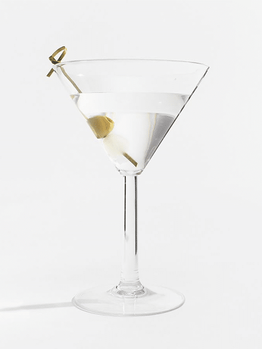 Verre martini en acrylique