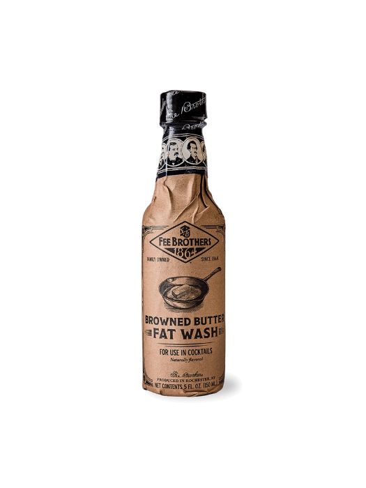 Sirop à cocktail Fat Wash au beurre noisette (150 ml) - Fee Brothers