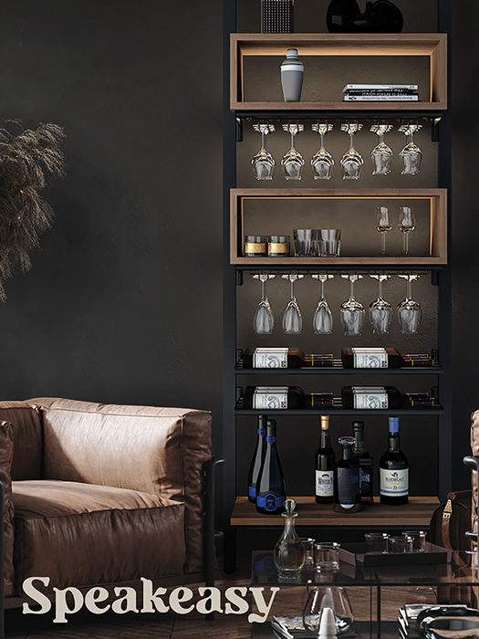 Speakeasy Frontenac Series Bottle Rack Kit - LVG