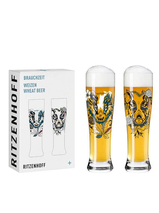 Tall Beer Glass Brauchzeit Weizen Sanglier - Ritzenhoff